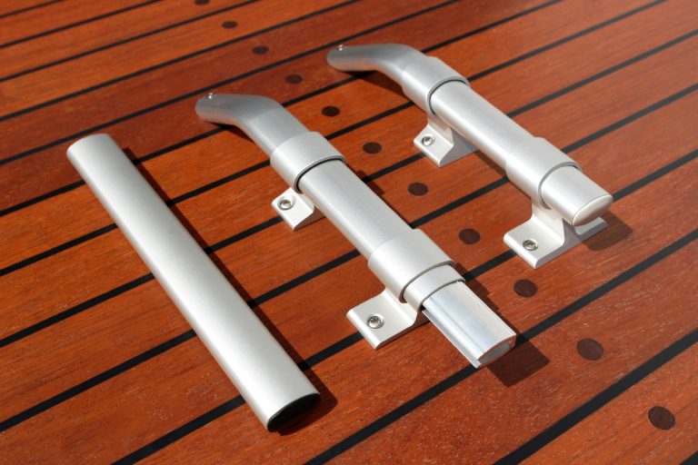 Aluminium handrails and brackets by Norsap